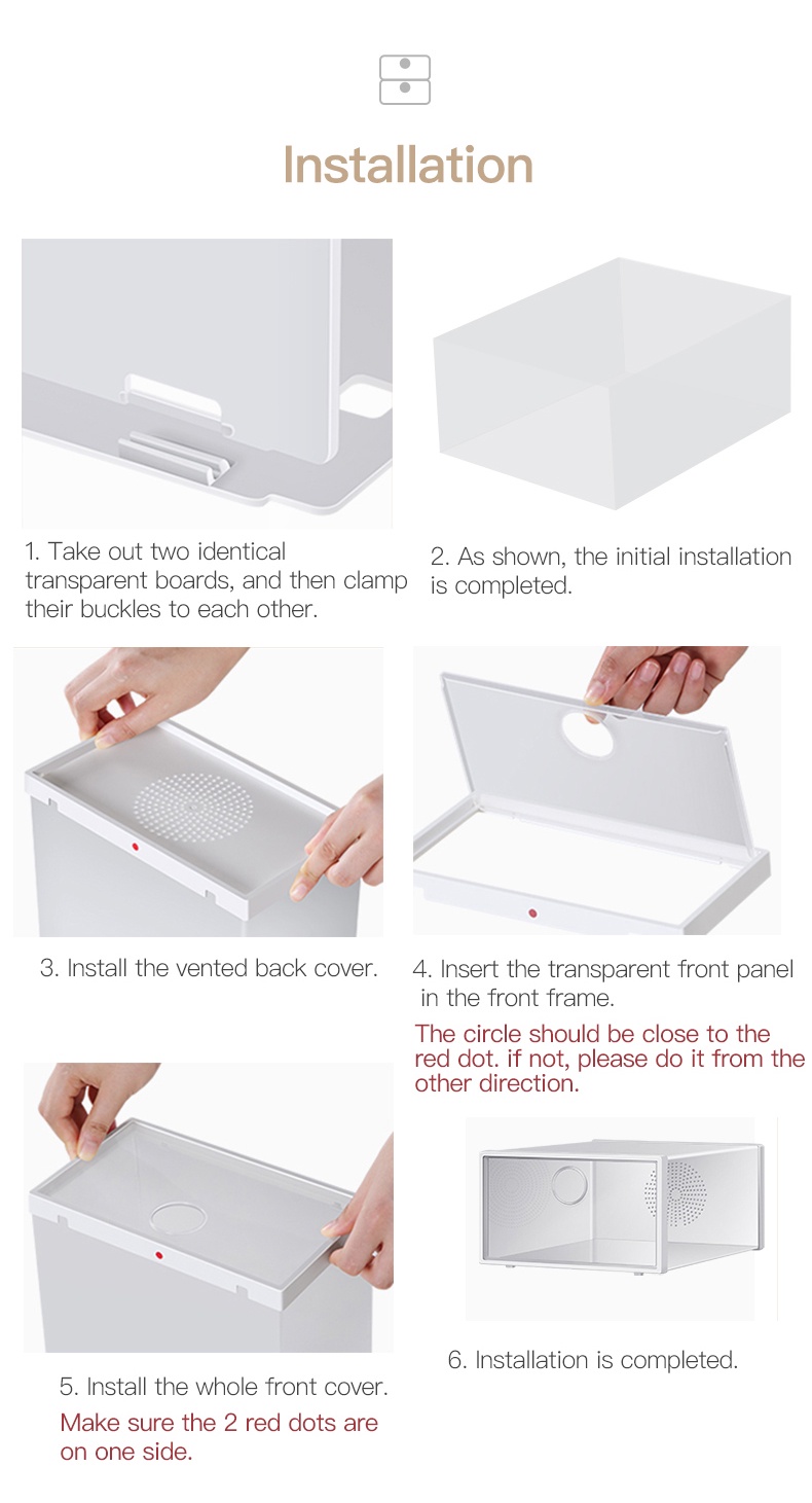 Transparent Shoes Storage Box-7